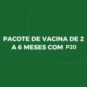 PACOTE DE VACINA DE 2 A 6 MESES COM P20