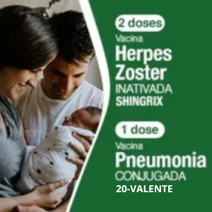 PACOTE DE VACINA SHINGRIX + PNEUMO 20
